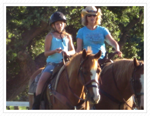 Randi's first solo horseback ride Randi's first solo horseback ride