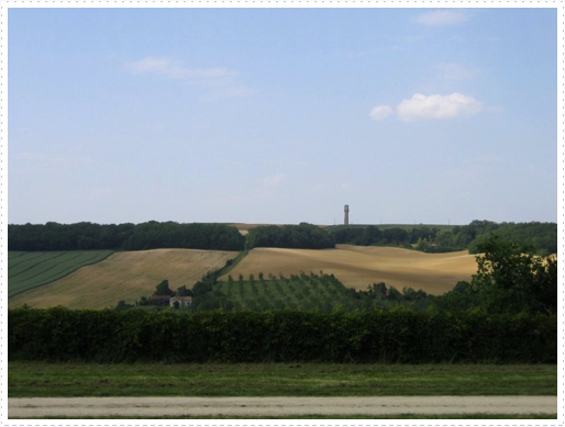View from parking area at Chateau de Lavardens View from parking area at Chateau de Lavardens