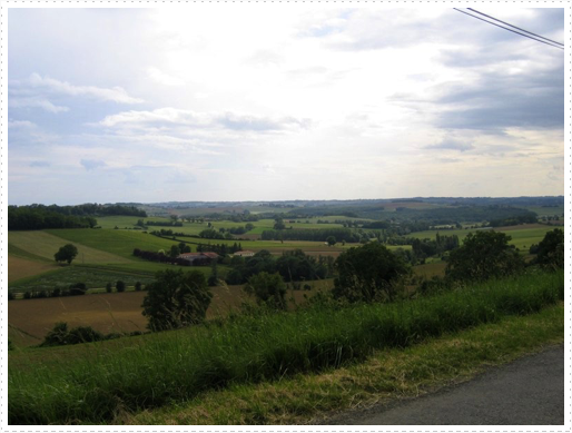 View of country side from road View of country side from road