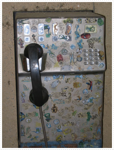 Phone inside St. Orens Pouy Petit, France Phone inside St. Orens Pouy Petit, France