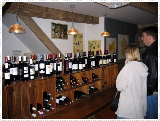 Wine room of Chateau de Lassalle, Laplume, France Wine room of Chateau de Lassalle, Laplume, France