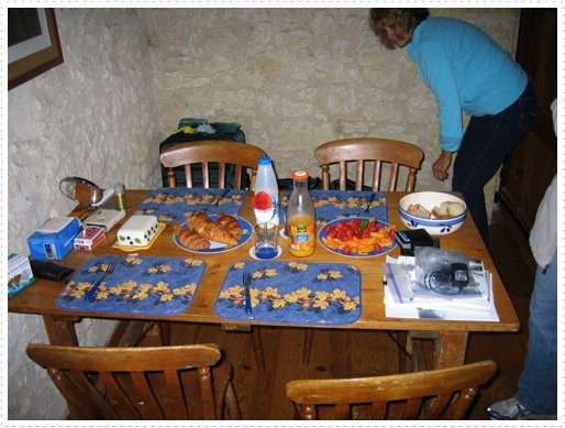 Breakfast at La Petite Maison in St. Orens Pouy Petit, France Breakfast at La Petite Maison in St. Orens Pouy Petit, France