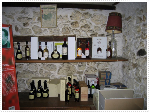 Tasting room at Chiroulet Tasting room at Chiroulet