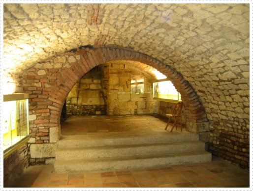 Cellar in Musee Municipal des Beaux-Arts in Agen, France Cellar in Musee Municipal des Beaux-Arts in Agen, France
