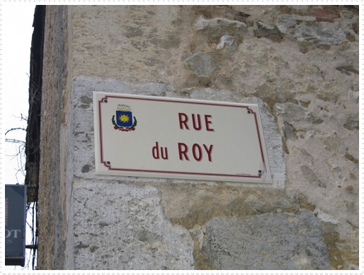 Street sign in Nerac, France Street sign in Nerac, France