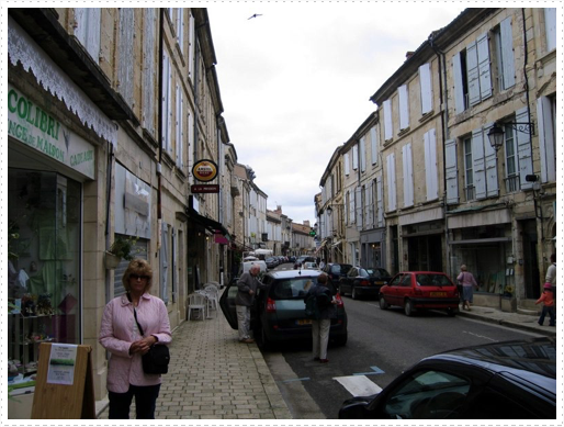 Main street in Lectoure, France Main street in Lectoure, France
