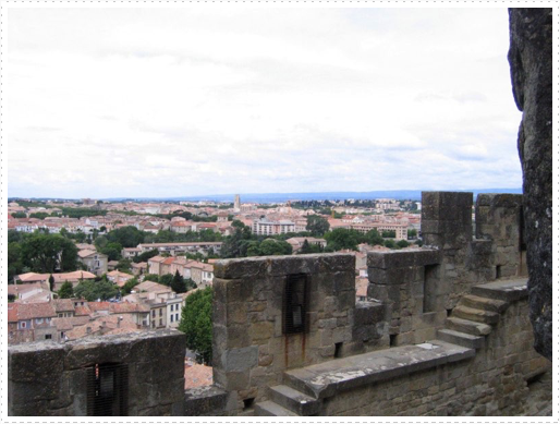 View of surrounding area from Carcassonne, France View of surrounding area from Carcassonne, France