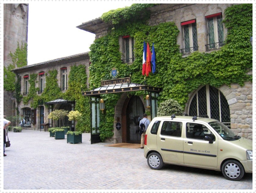 Carcassonne, France - one of two hotels inside walls Carcassonne, France - one of two hotels inside walls