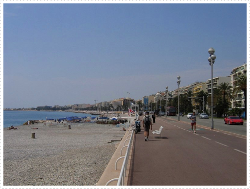 Nice, France along the Promenade des Anglais Nice, France along the Promenade des Anglais