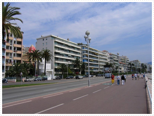 Nice, France along the Promenade des Anglais Nice, France along the Promenade des Anglais
