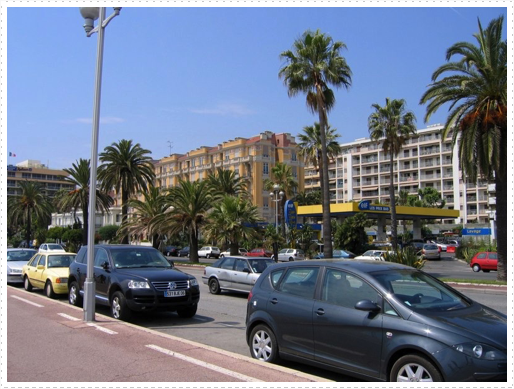 Nice, France along the Promenade des Anglais Nice, France along the Promenade des Anglais