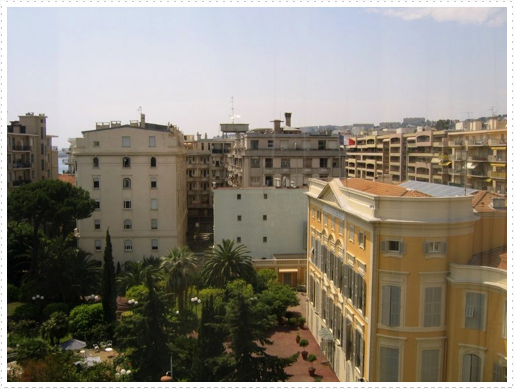 Nice, France - view from hotel Nice, France - view from hotel