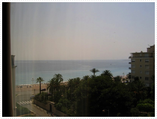 Nice, France - view from hotel Nice, France - view from hotel
