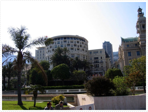 Hotel De Paris from Mediterranean Hotel De Paris from Mediterranean