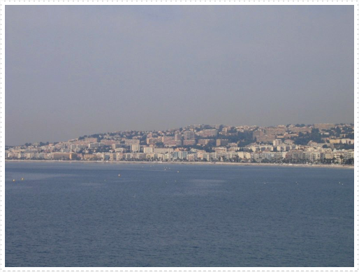 Looking west at Nice, France from east end of bay Looking west at Nice, France from east end of bay