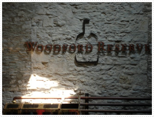 Woodford Reserve sign on wall Woodford Reserve sign on wall